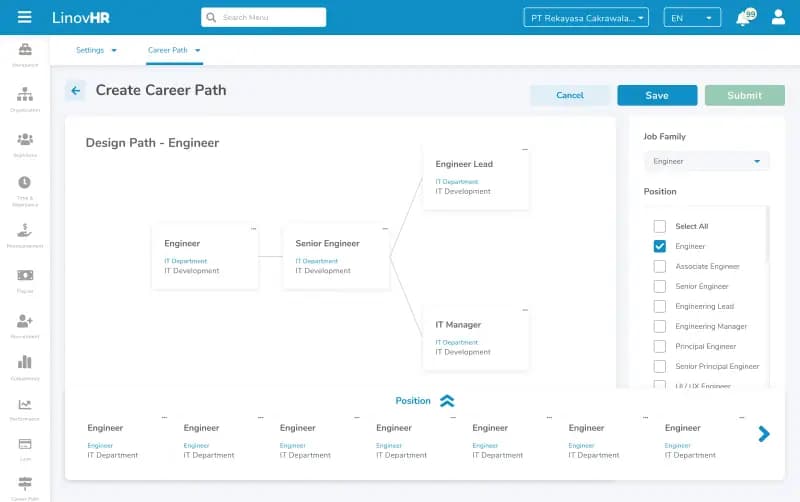 Career Aspiration Workflow LinovHR
