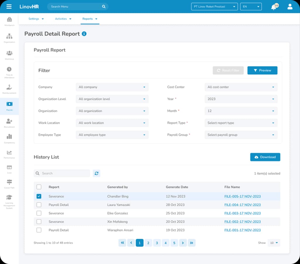 LinovHR Payroll Software