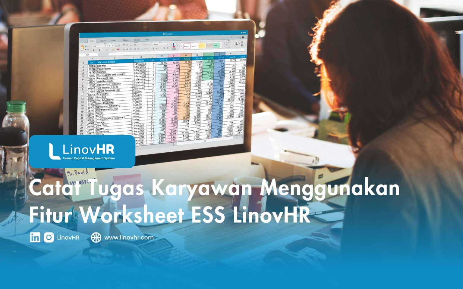 Catat Tugas Karyawan Menggunakan Fitur Worksheet ESS LinovHR