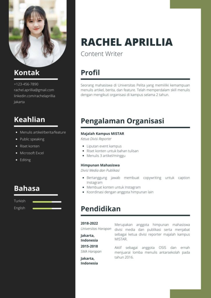contoh cv