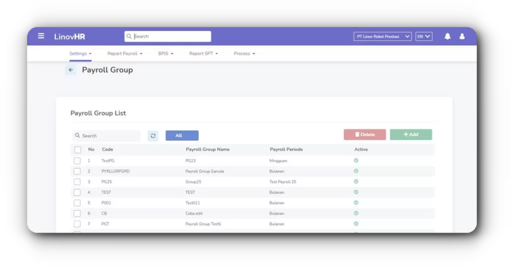 Software payroll linovHR
