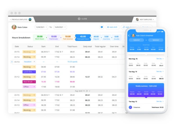 connecteam payroll