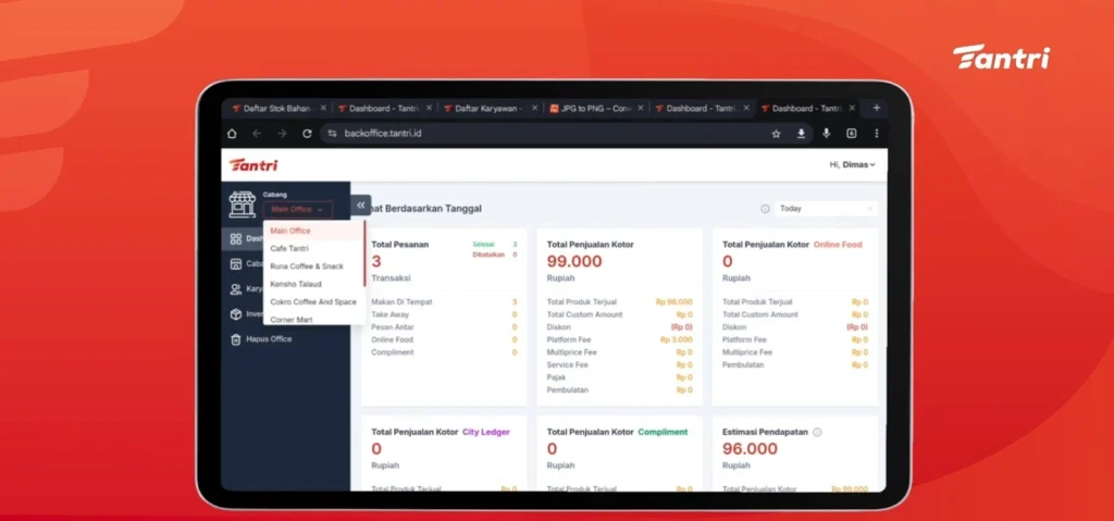 Aplikasi Absensi Restoran - Tantri