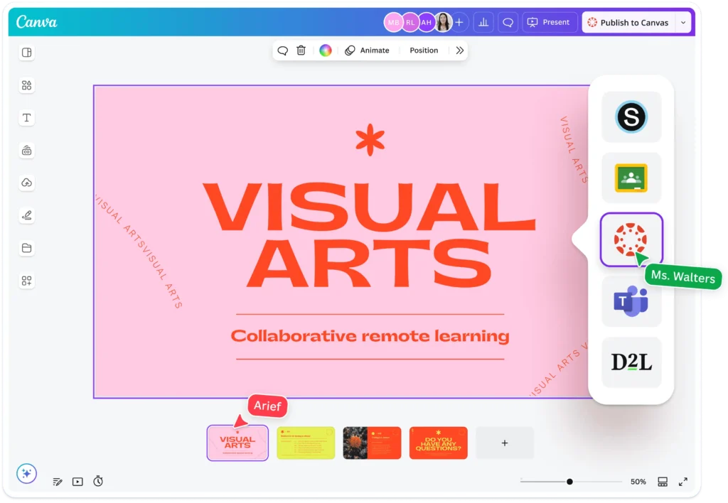 Aplikasi LMS - Canva