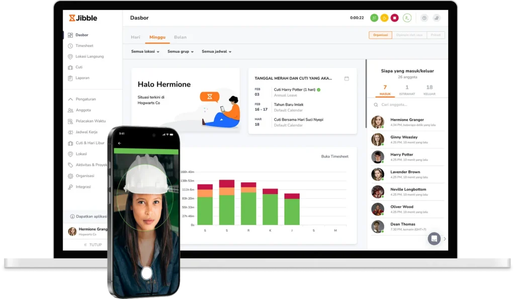 Aplikasi Time Tracking - Jibble
