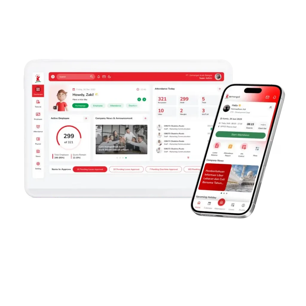 Attendance Tracking Software - Zemangat