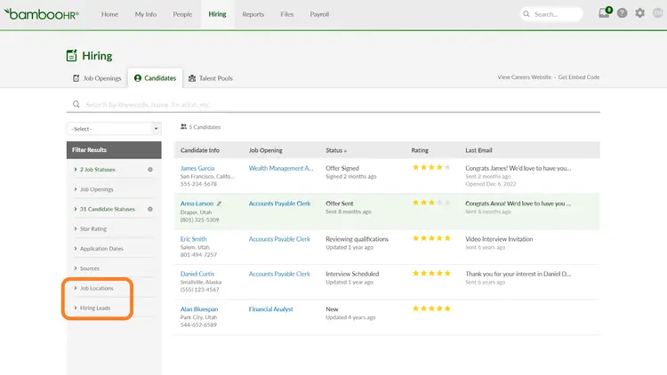 BambooHR Recruitment
