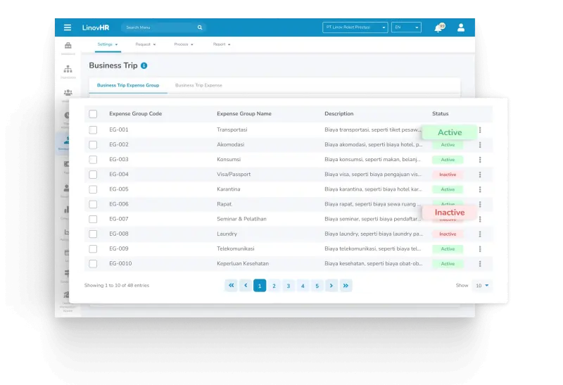 Reimbursement LinovHR
