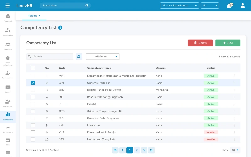 Competency-management-Dashboard-LinovHR