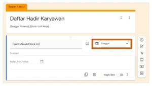 Contoh Daftar Hadir Online dengan Google Form