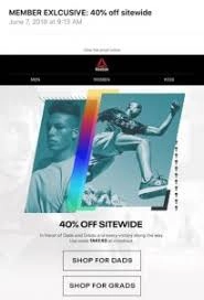 Contoh Email Marketing Reebok