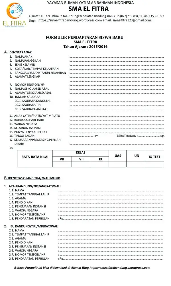 Contoh-Formulir-Pendaftaran-Sekolah-SMA