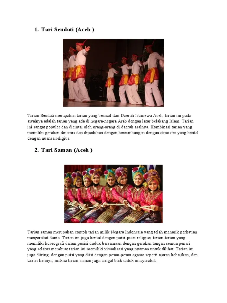 Contoh Kliping Tarian Daerah