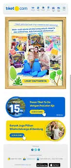 Contoh Newsletter Tiket.com