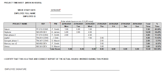 Contoh Timesheet Per-Project