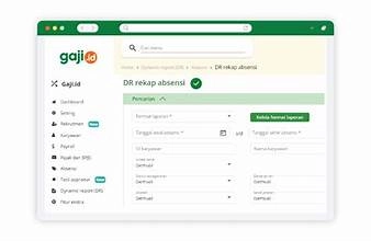 Dashboard Attendance Guru Gaji.id