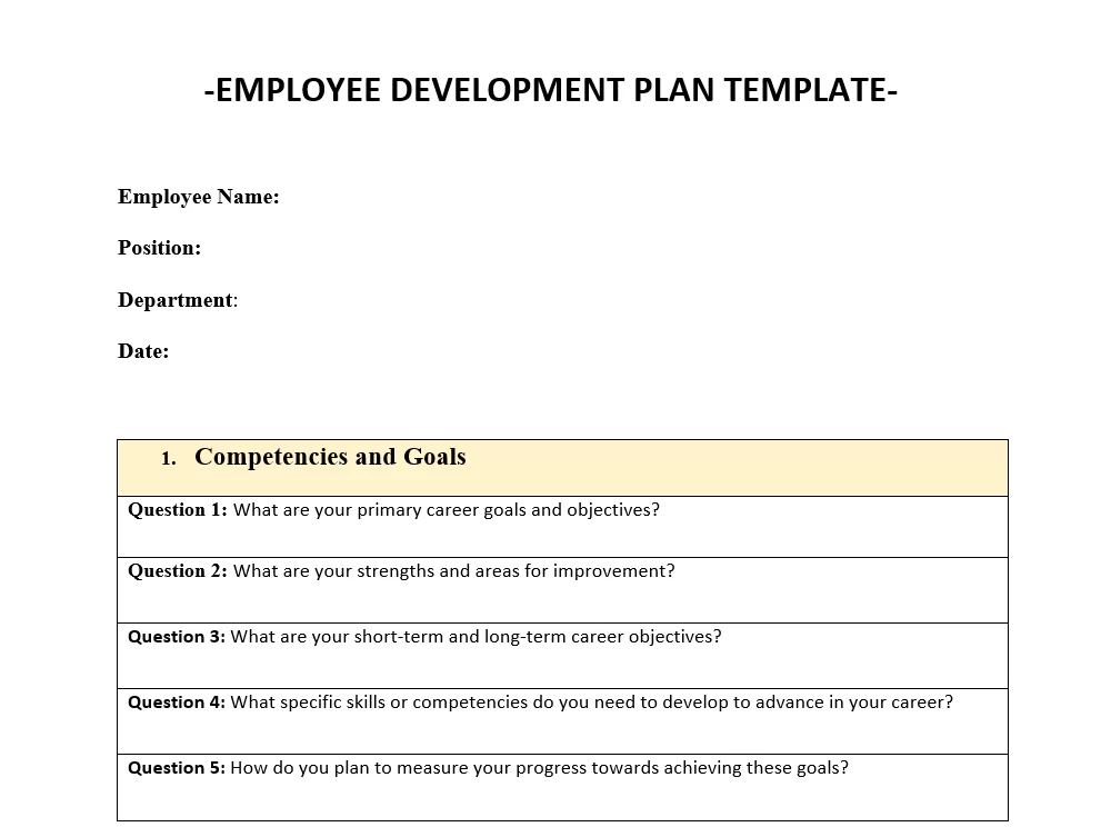 Employee Growth Plan 3