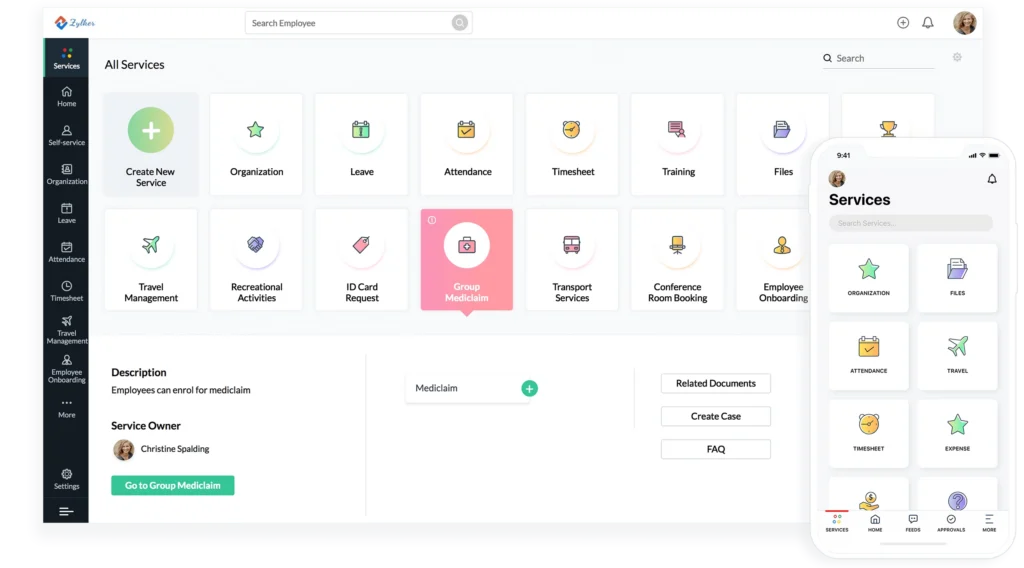 Dashboard Zoho People