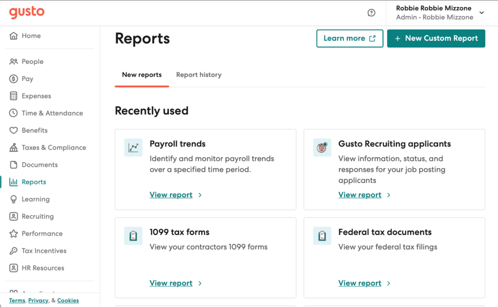 HR Software for Small Business - Gusto