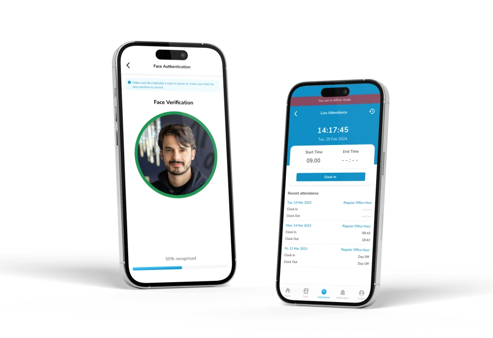 Mobile Attendance App - LinovHR