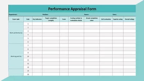 Performance Management Objectives Template