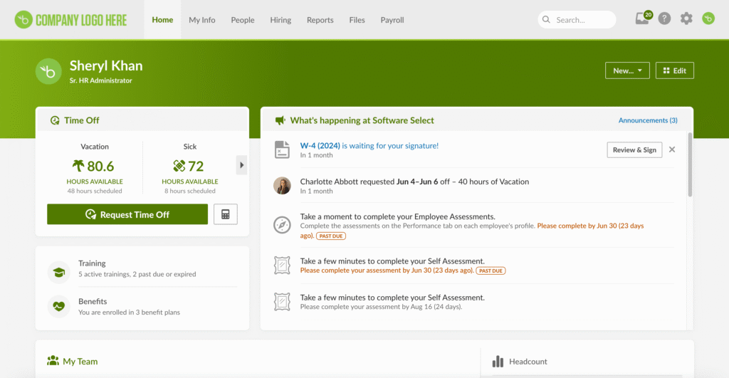 Software HRIS - BambooHR