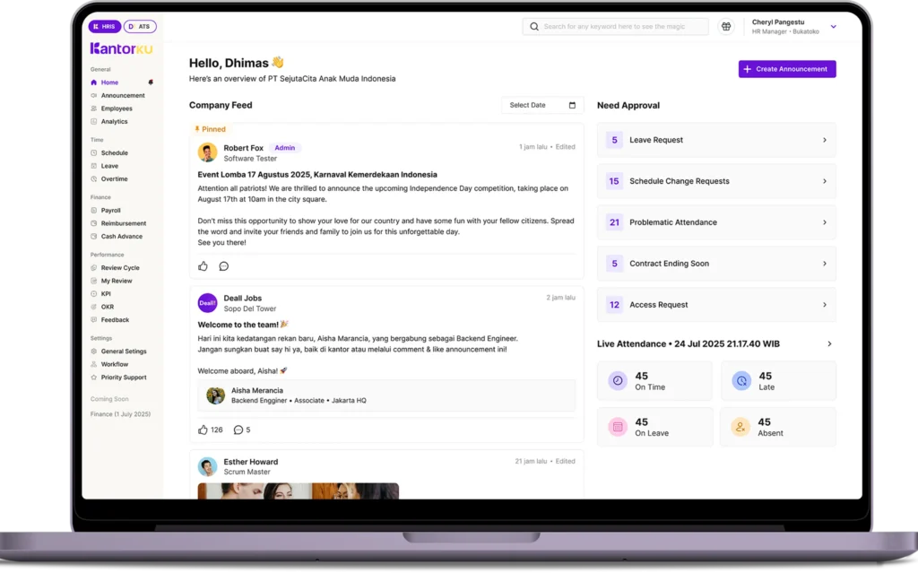 Software HRIS - KantorKu HRIS
