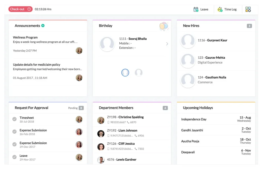Software HRIS - Zoho People