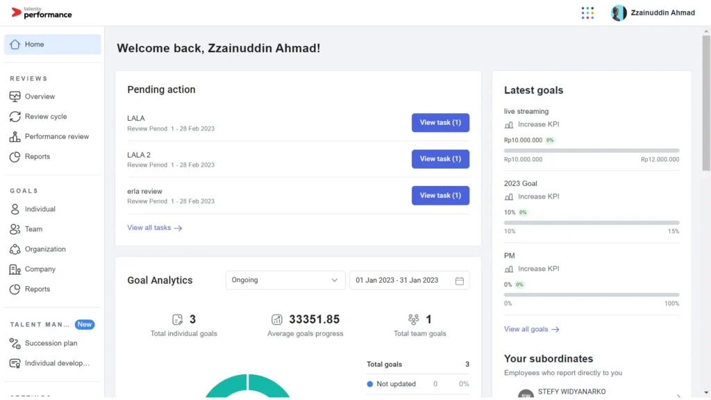 Talent Management Software - Talenta by Mekari