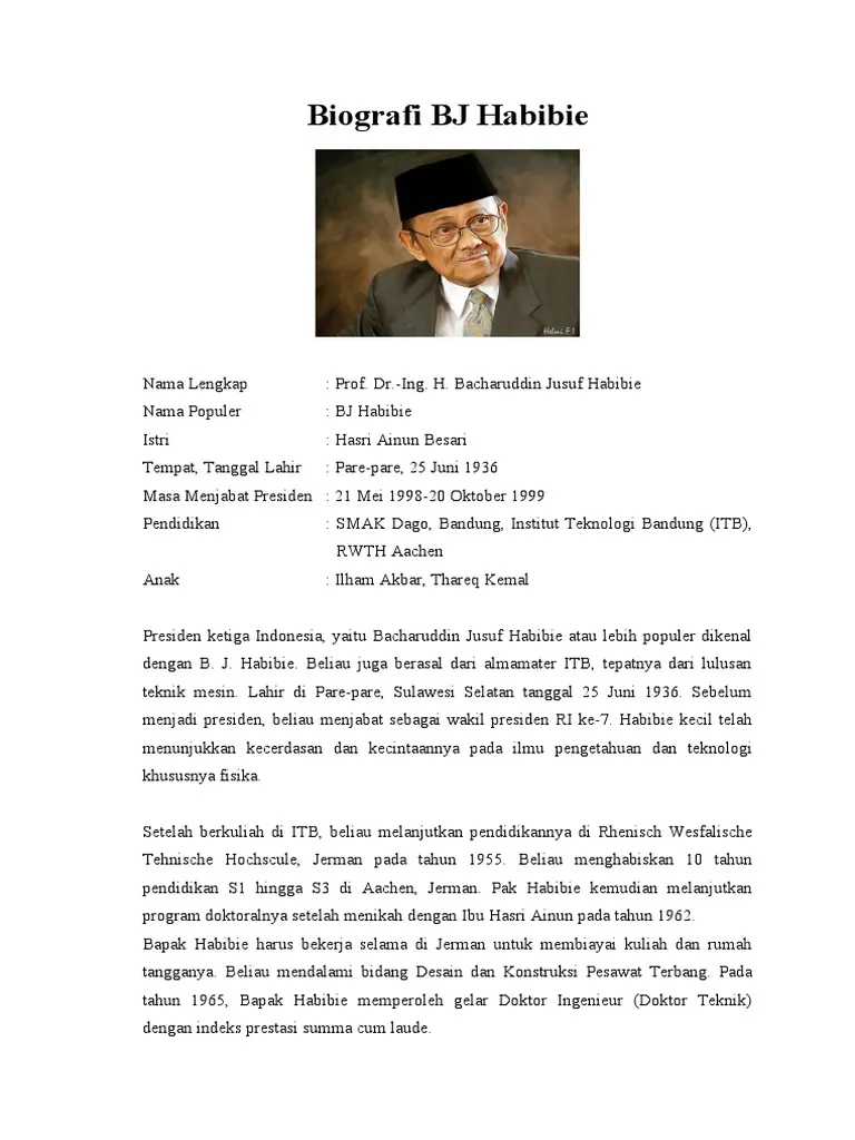 Teks Biografi B. J. Habibie