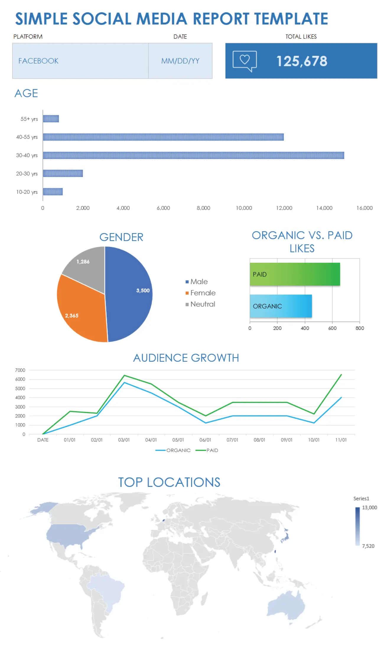 Template Social Media Report