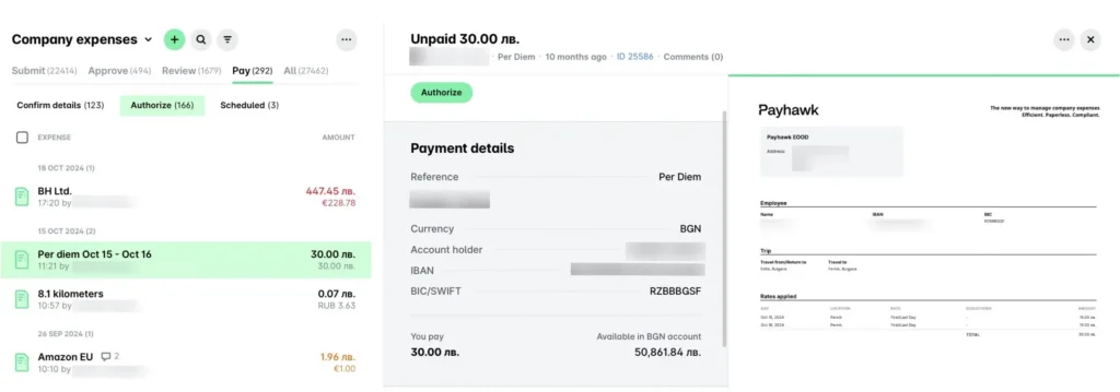 Aplikasi reimbursement Payhawk