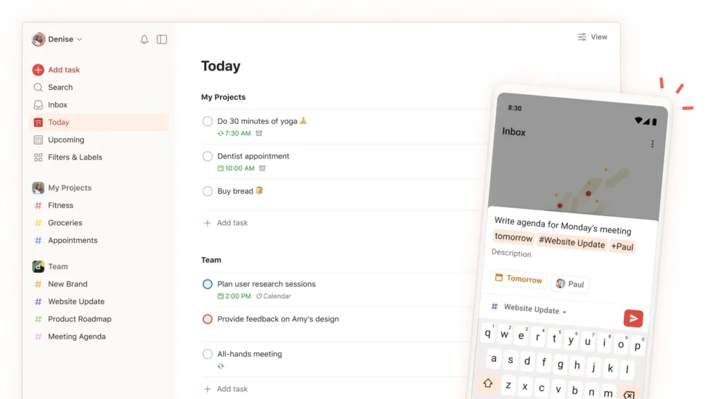 Aplikasi To Do List (todoist.com)
