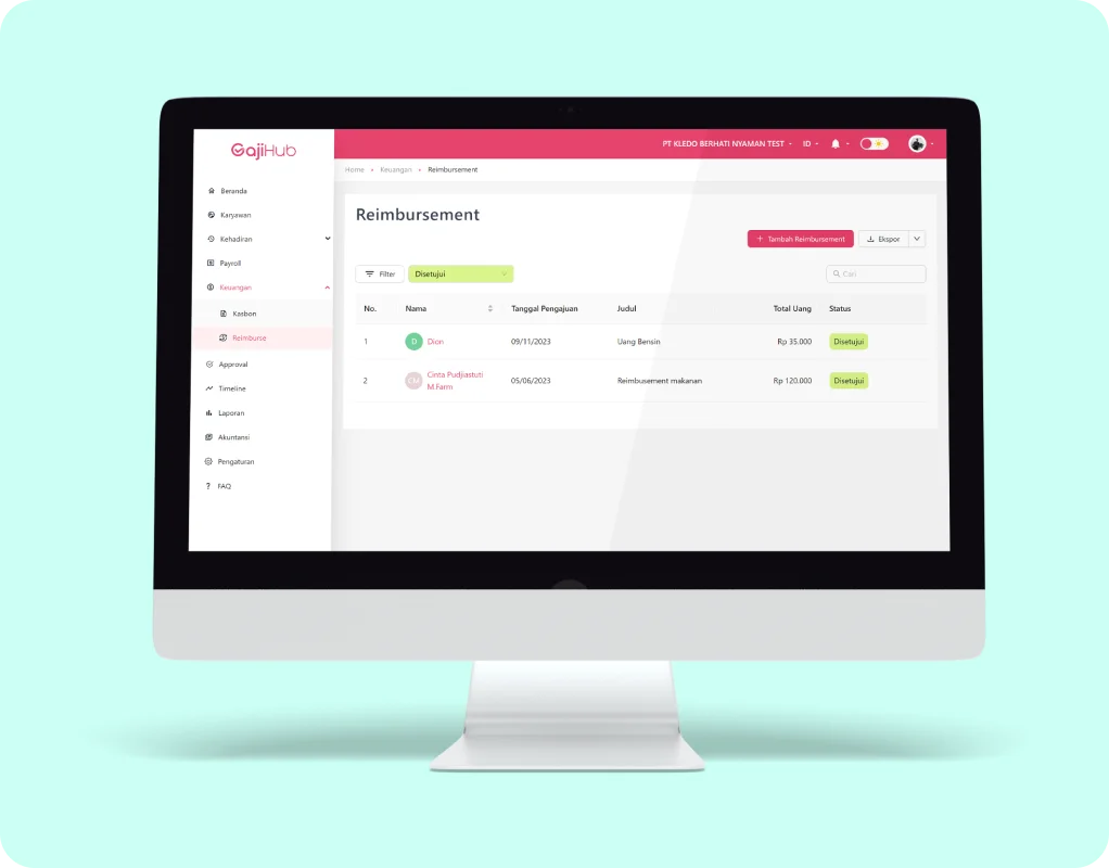 Aplikasi Reimbursement GajiHub