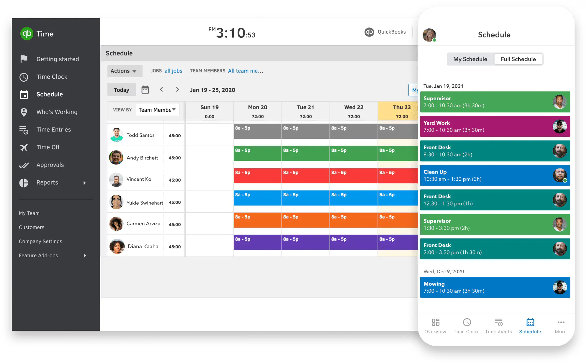 Aplikasi Manajemen QuickBooks Time
